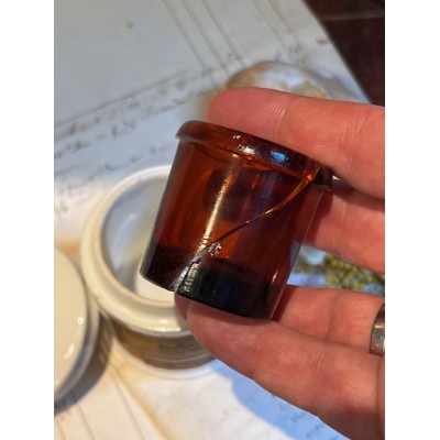 Stramonium - Poison - Antique pharmacy ointment jar - Apothecary 1908