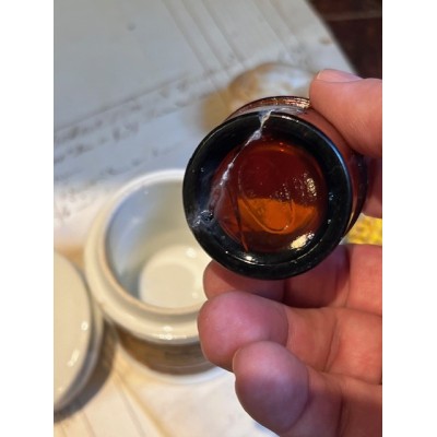 Stramonium - Poison - Antique pharmacy ointment jar - Apothecary 1908