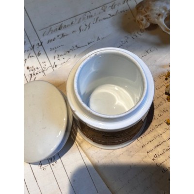Stramonium - Poison - Antique pharmacy ointment jar - Apothecary 1908