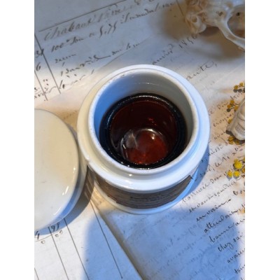 Stramonium - Poison - Antique pharmacy ointment jar - Apothecary 1908