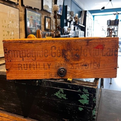 Antique wooden advertising case - Mont Blanc - Drawer - 1920/1940