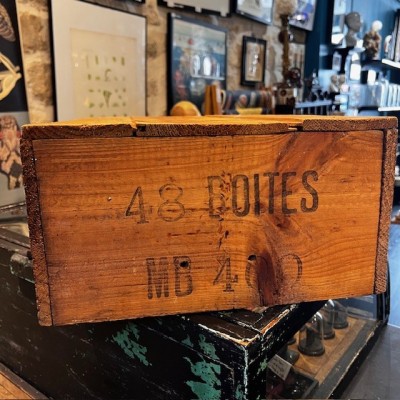 Antique wooden advertising case - Mont Blanc - Drawer - 1920/1940