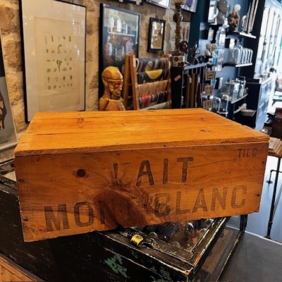 Antique wooden advertising case - Mont Blanc - Drawer - 1920/1940