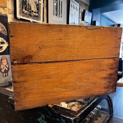 Antique wooden advertising case - Gallia/Gervais milk 1947/1955