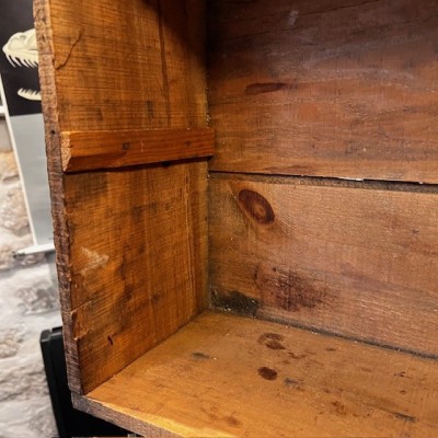 Antique wooden advertising case - Gallia/Gervais milk 1947/1955