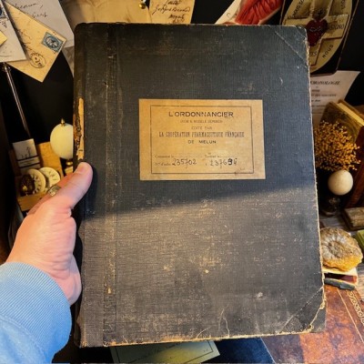 Pharmacy Prescription book - Paris - Toxic products register