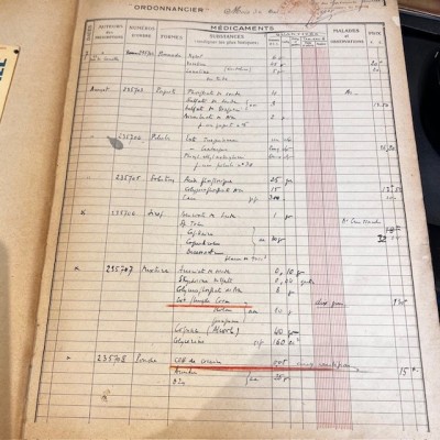 Pharmacy Prescription book - Paris - Toxic products register