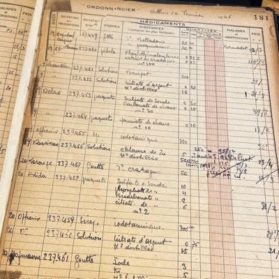 Pharmacy Prescription book - Paris - Toxic products register