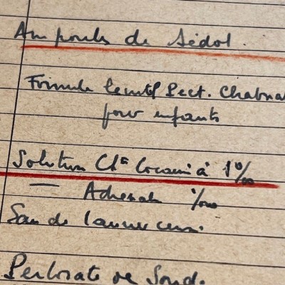 Ordonnancier Pharmacie Sacquépée Paris - Libération - 1945 à 1946