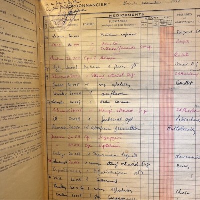 Pharmacy Prescription book - Paris - Toxic products register