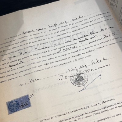 Ordonnancier de Pharmacie - Registre pharmaceutique - 1953 à 1962