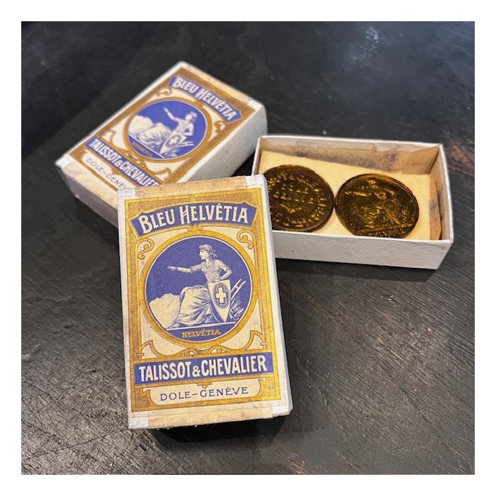 Bleu Helvetia - Talissot & Chevalier - Dôle / Genève - Bleu Guimet