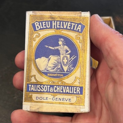 Bleu Helvetia - Talissot & Chevalier - Dôle / Genève - Bleu Guimet