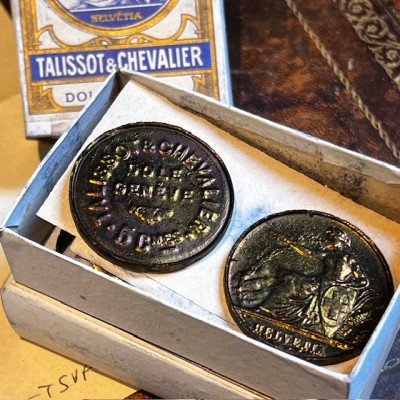 Bleu Helvetia - Talissot & Chevalier - Dôle / Genève - Bleu Guimet