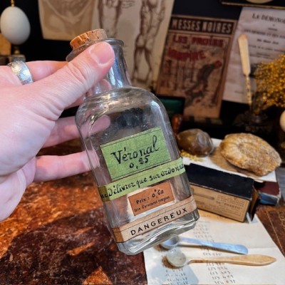 Véronal - Barbituriques - Années 1940 - Flacon ancien de pharmacie