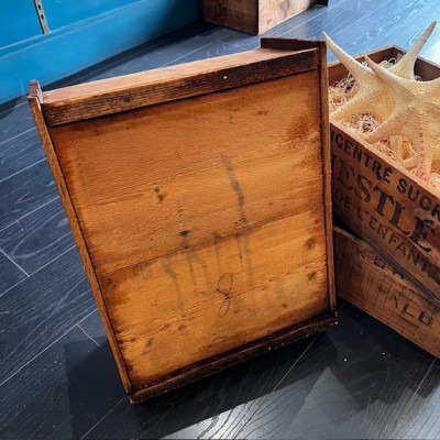 Antique wooden pharmacy drawer with compartments - 4 compartments