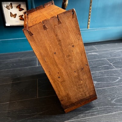 Antique wooden pharmacy drawer with compartments - 4 compartments