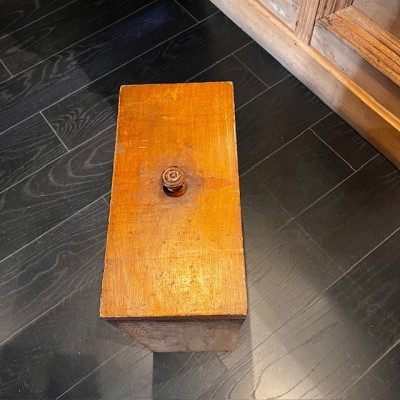 Tiroir de pharmacie ancien en bois compartimenté - 4 compartiments