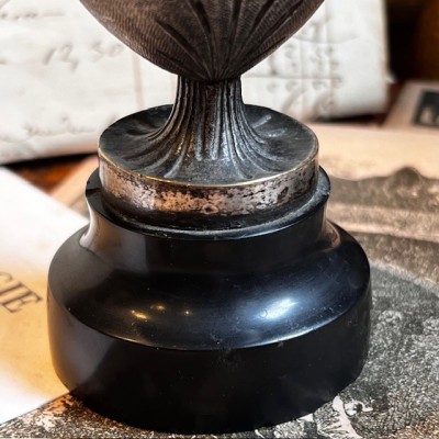 Pyrogen - Antique matchholder - Bat motif - Bronze - 1900