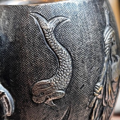 Pyrogen - Antique matchholder - Bat motif - Bronze - 1900