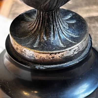 Pyrogen - Antique matchholder - Bat motif - Bronze - 1900