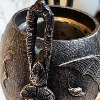 Pyrogen - Antique matchholder - Bat motif - Bronze - 1900