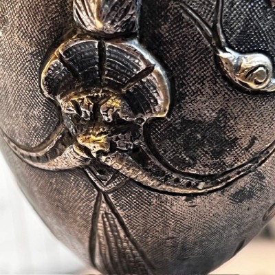 Pyrogen - Antique matchholder - Bat motif - Bronze - 1900