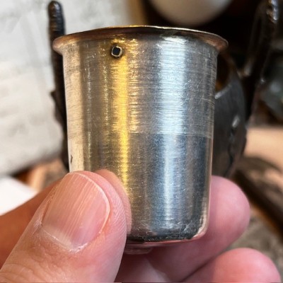 Pyrogène - Porte-allumettes - 1900 à motif de chauve-souris - Bronze