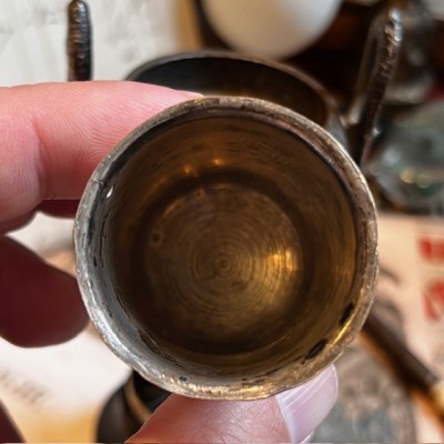 Pyrogen - Antique matchholder - Bat motif - Bronze - 1900