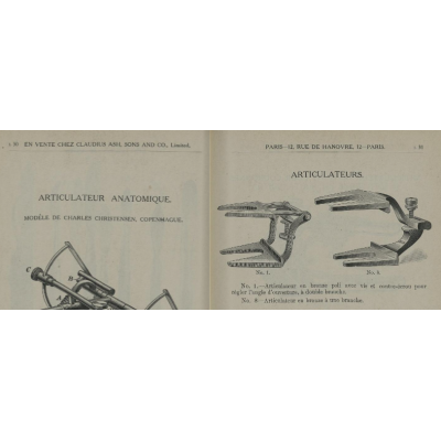 Bronze dental articulator (circa 1920) - Dental instrument - Dentistry
