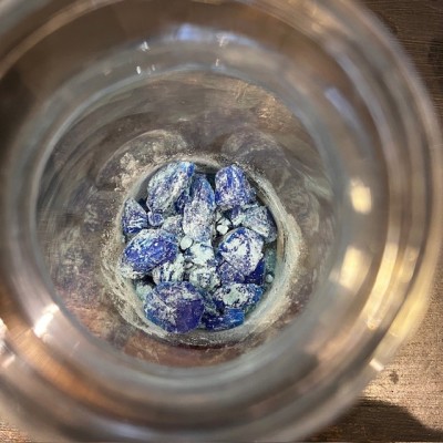 Sulfate de Cuivre en cristaux - Flacon ancien de pharmacie-Apothicaire