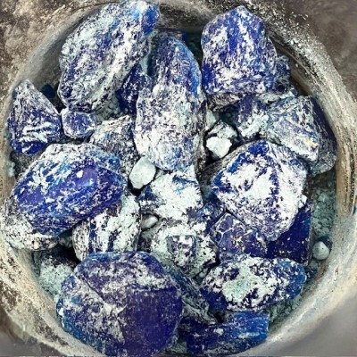 Sulfate de Cuivre en cristaux - Flacon ancien de pharmacie-Apothicaire