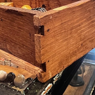 The Pharmacist's Drawer - Small antique wooden pharmacy drawer