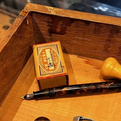 The Pharmacist's Drawer - Small antique wooden pharmacy drawer