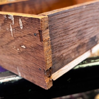 Le Tiroir du Pharmacien - Petit Tiroir de pharmacie ancien en bois