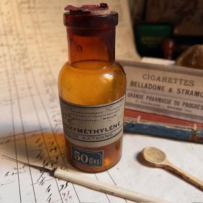 Trioxyméthylène - Flacon ancien de pharmacie-Apothicaire