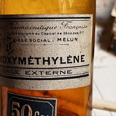Trioxyméthylène - Flacon ancien de pharmacie-Apothicaire