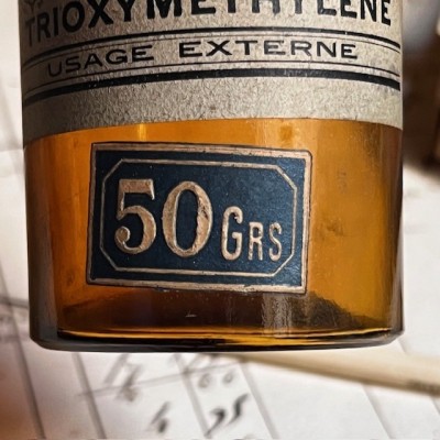 Trioxyméthylène - Vintage pharmacy bottle - Apothecary