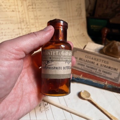 Hypophosphite de Calcium - Flacon ancien de pharmacie-Apothicaire