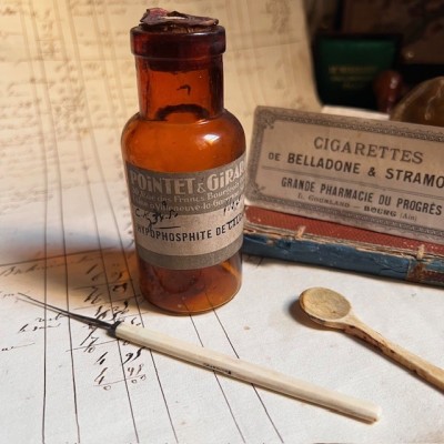 Hypophosphite de Calcium - Flacon ancien de pharmacie-Apothicaire