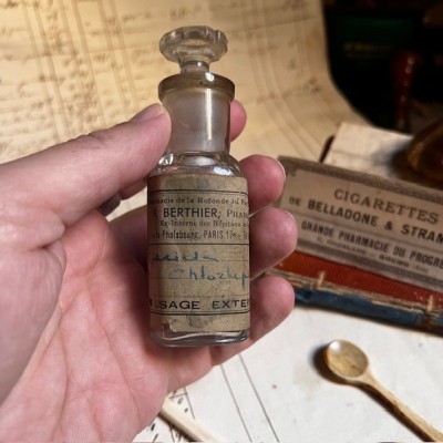 Acide Chlorhydrique- Flacon ancien de pharmacie-Apothicaire
