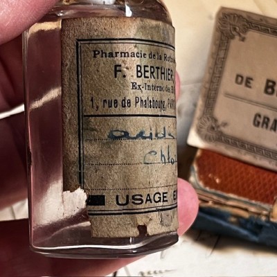 Acide Chlorhydrique- Flacon ancien de pharmacie-Apothicaire