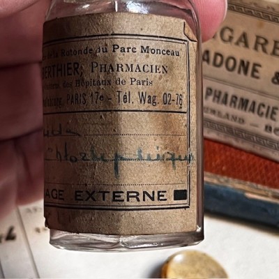 Acide Chlorhydrique - Vintage pharmacy bottle - Apothecary