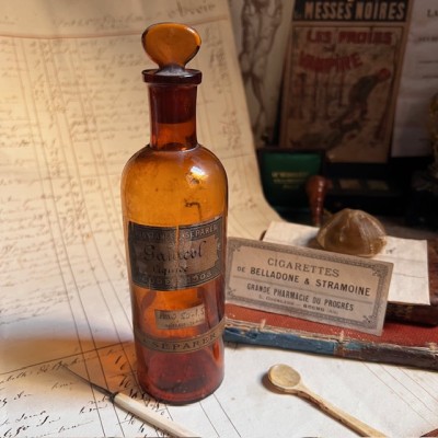 Gaïacol liquide - CODEX 1908 - DANGEROUS - Vintage pharmacy bottle
