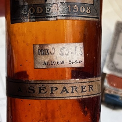 Gaïacol liquide - CODEX 1908 - DANGEROUS - Vintage pharmacy bottle