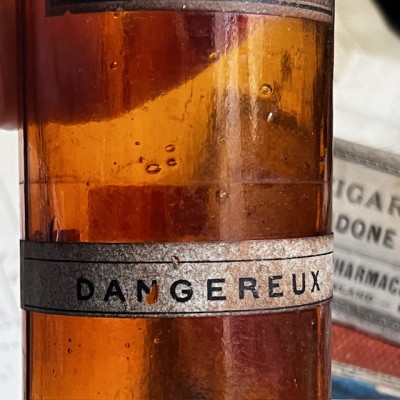 Gaïacol liquide - CODEX 1908 - POISON - Vintage pharmacy bottle