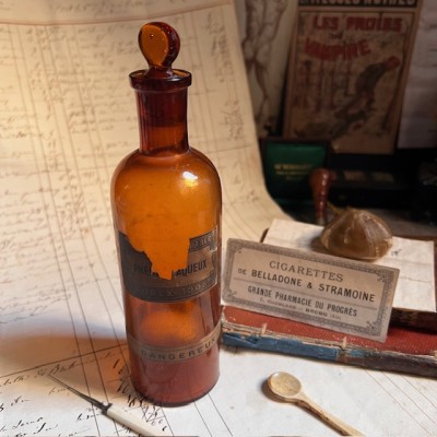 Phénol Aqueux - CODEX 1908 - POISON - Vintage pharmacy bottle