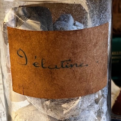 Gélatine - Flacon ancien de pharmacie-Apothicaire