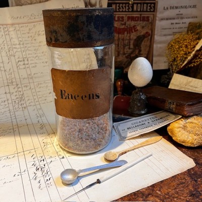 Incense - Antique pharmacy bottle - Apothecary