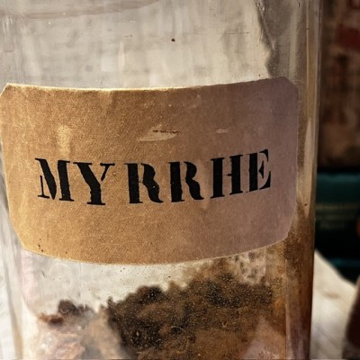 Myrrhe - Bocal ancien de pharmacie-Apothicaire